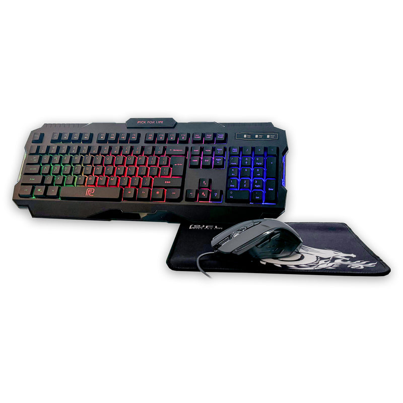 Gaming Beginners set – RGB Toetsenbord + Gaming Muis + Muismat